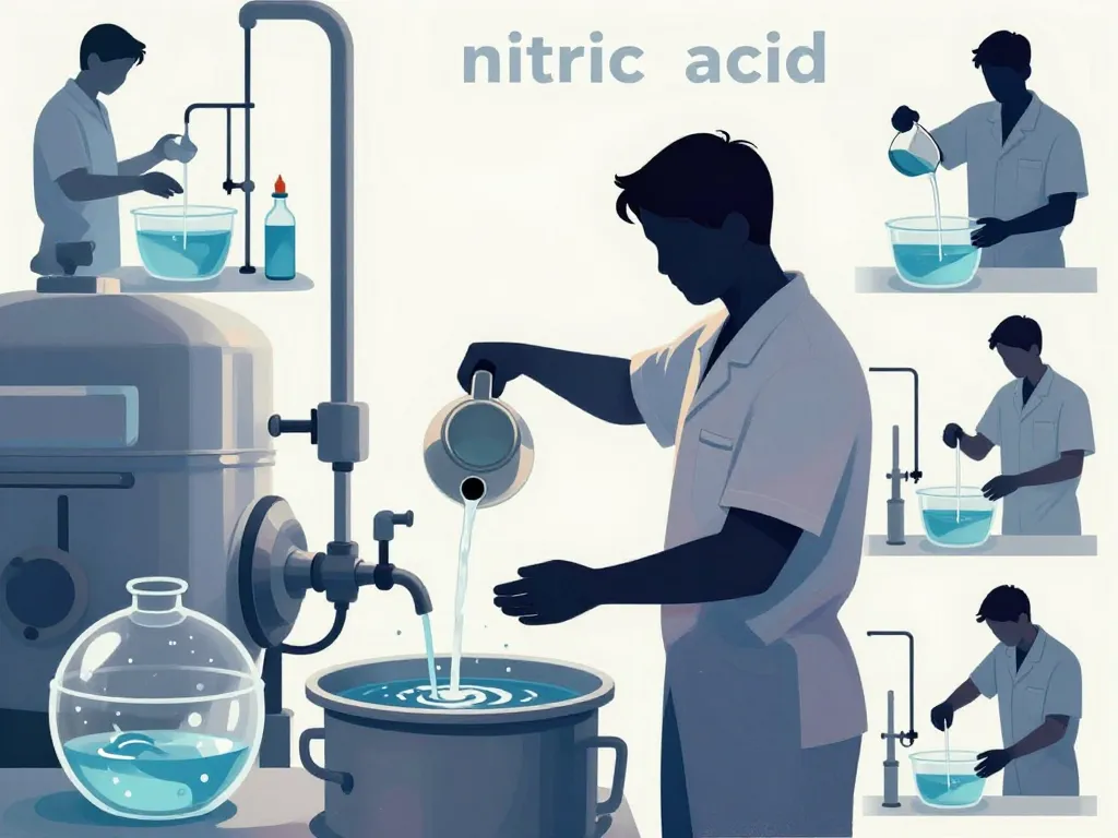 Étapes sécurisées utilisation acide nitrique nettoyage ciblé