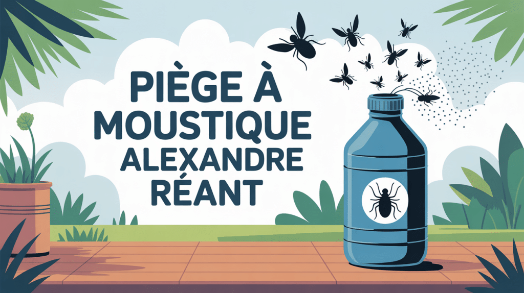 alexandre reant piege a moustique illustration bouteille plastique terrasse jardin