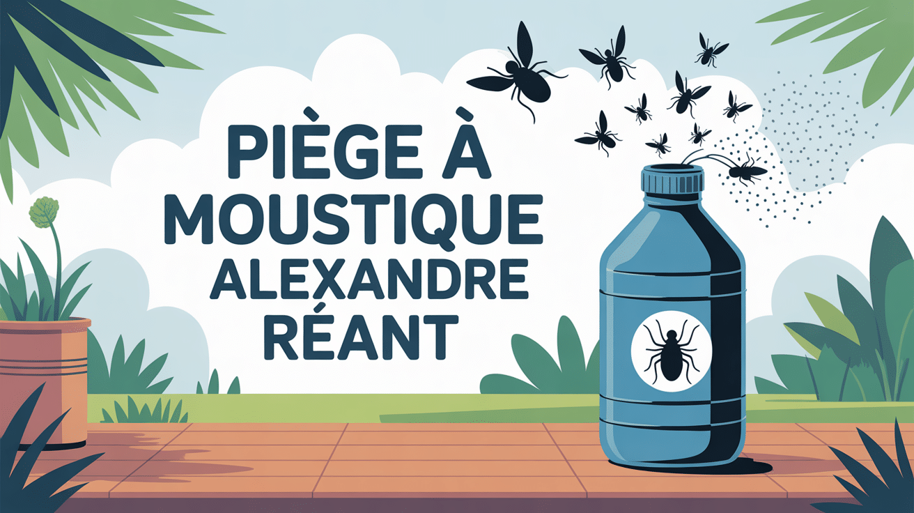 alexandre reant piege a moustique illustration bouteille plastique terrasse jardin