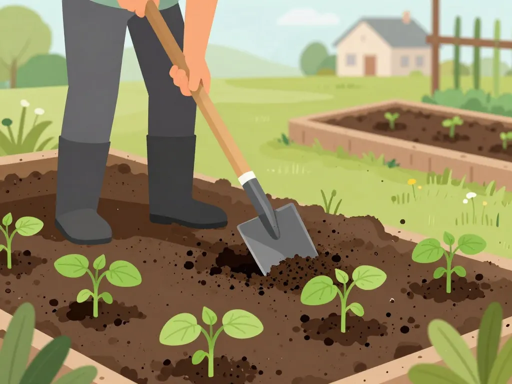 binette et cornichon préparation sol et jeunes plants