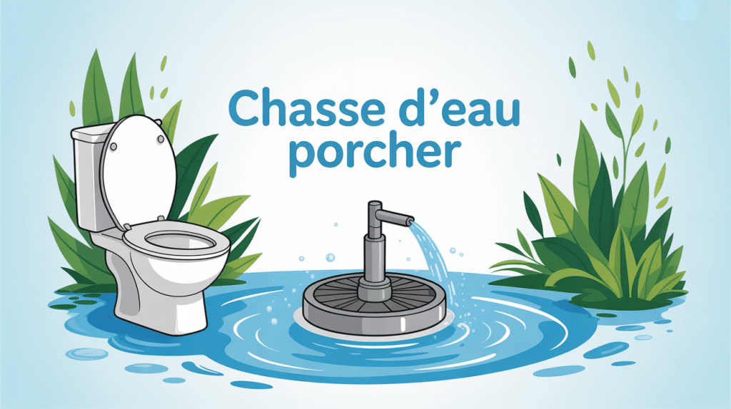 illustration chasse d'eau Porcher mécanisme wc