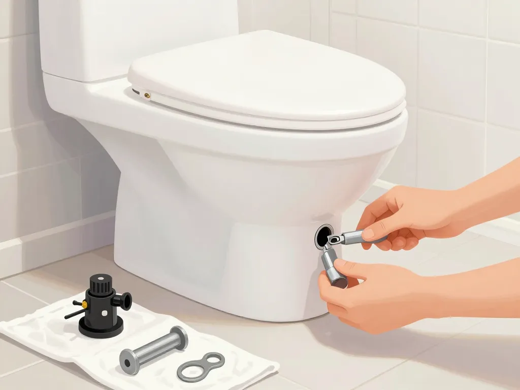 installation chasse d'eau Porcher processus détaillé