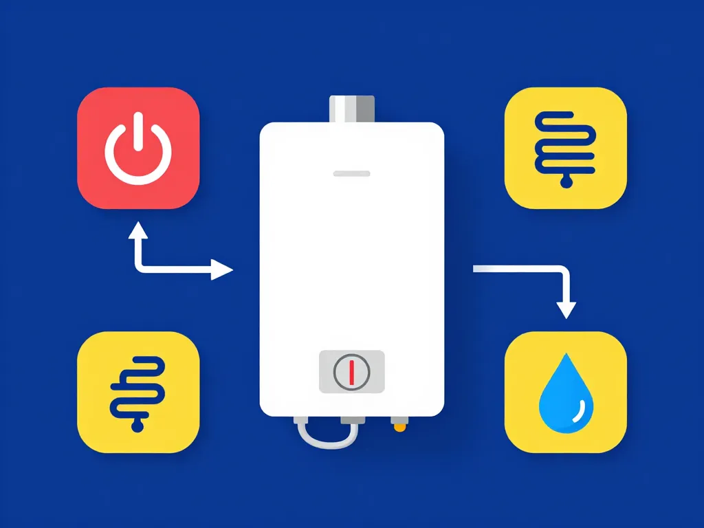 chauffe-eau voyant rouge fixe causes fréquentes schéma explicatif