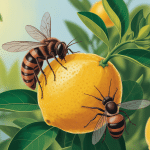 illustration citronnier fourmis jardin interaction ravageurs