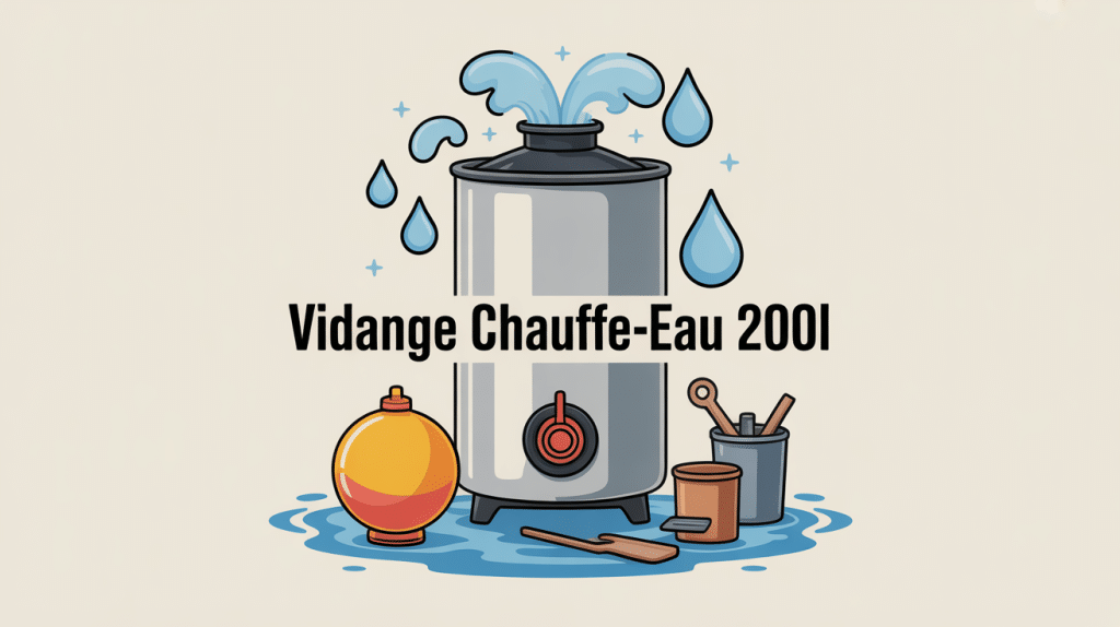 combien de temps pour vidanger un chauffe-eau de 200l image explicative