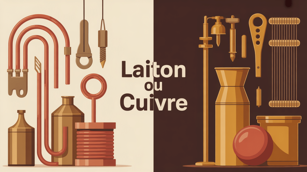 illustration pédagogique laiton et cuivre