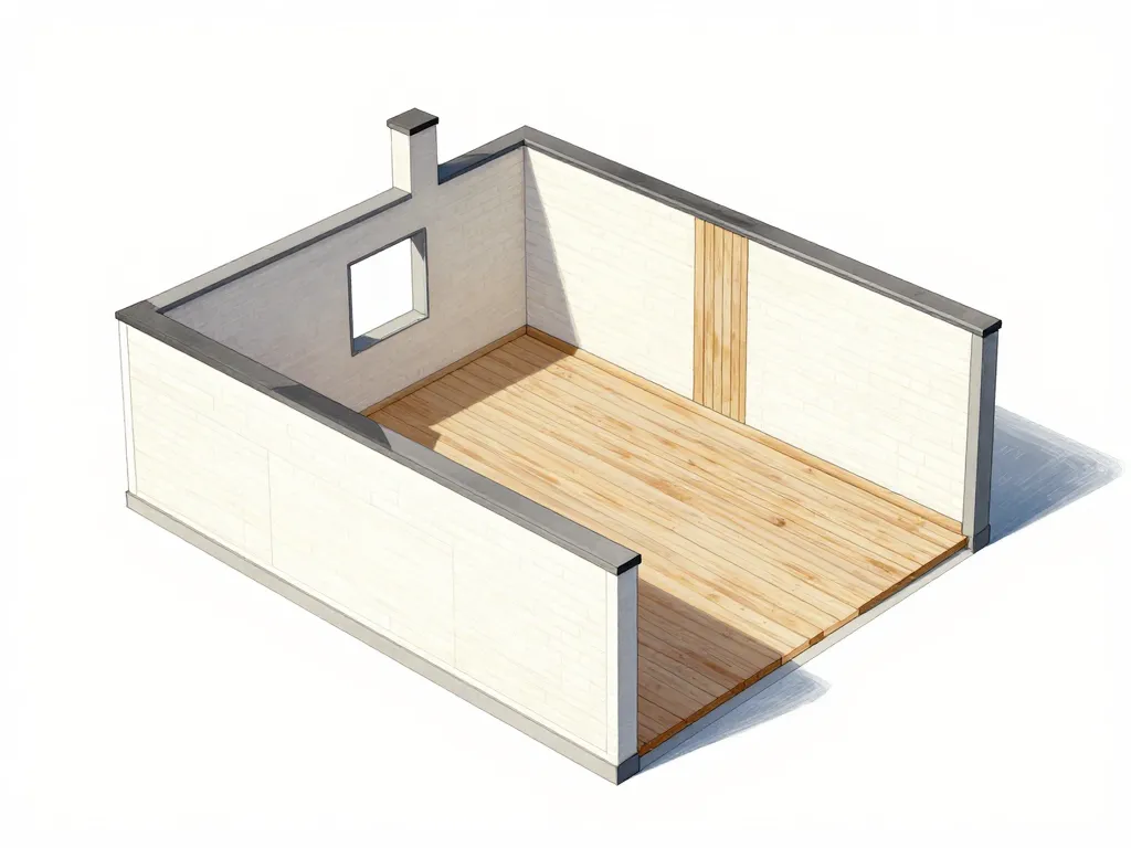 Plan coupe dimensionnement murs refends maison