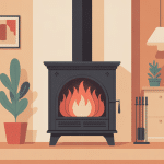 Illustration moderne pour fabriquer un récupérateur de chaleur pour poêle à bois