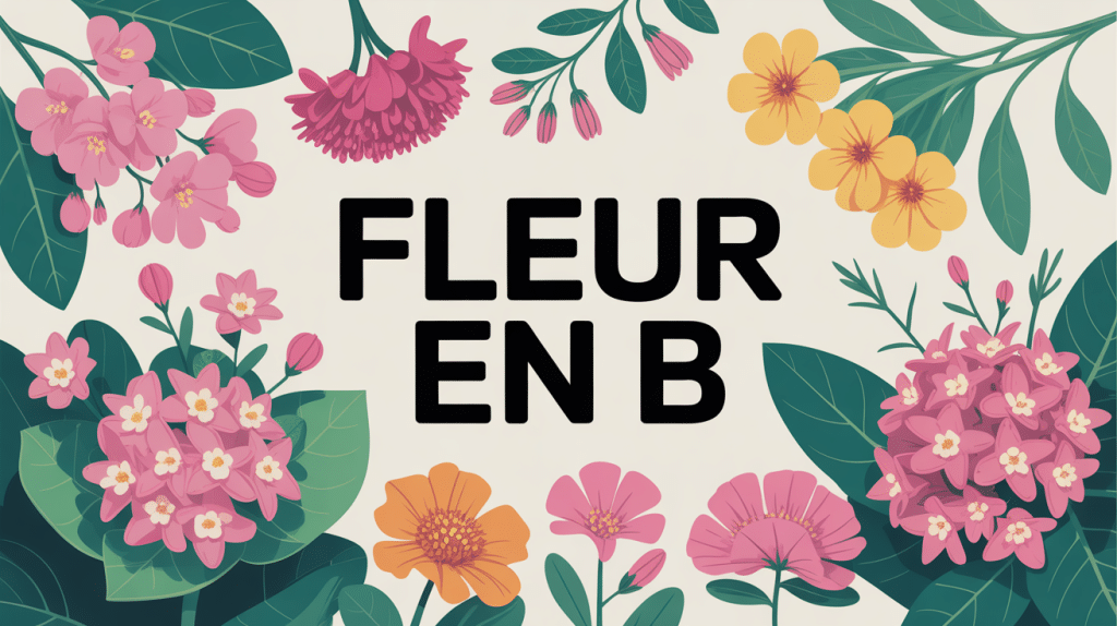 composition de fleurs en b typiques sur fond de jardin