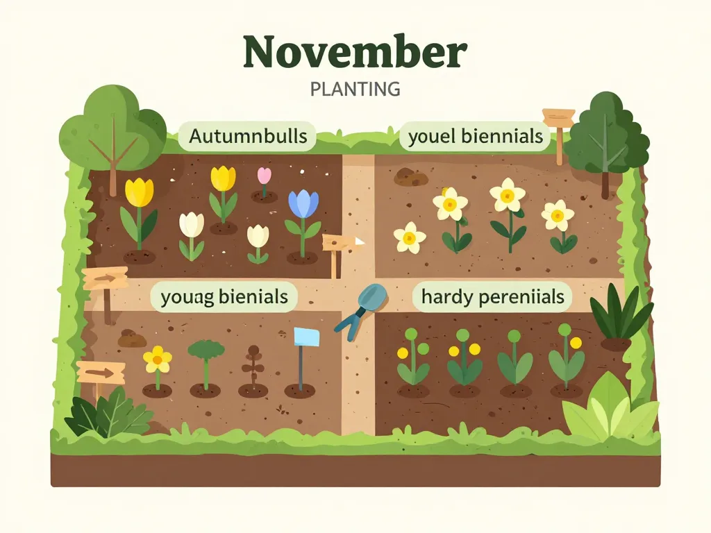 bulbes et vivaces fleurs en novembre plantation automne