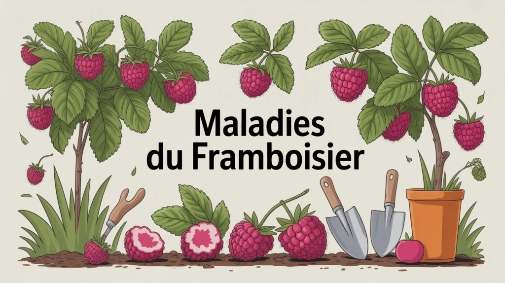 framboisiers maladies illustration prévention jardin