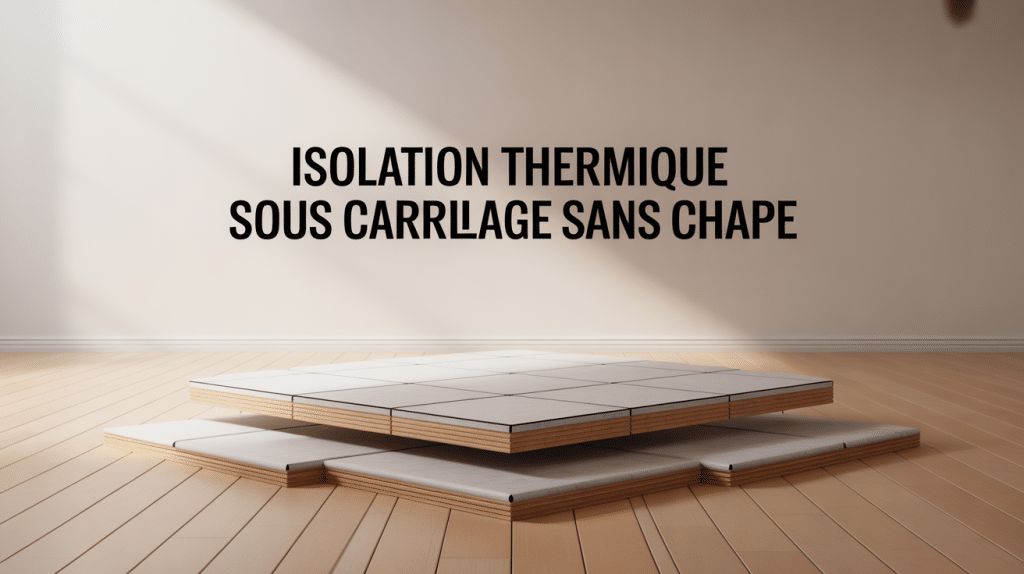 strates de sol avec isolation thermique sous carrelage sans chape