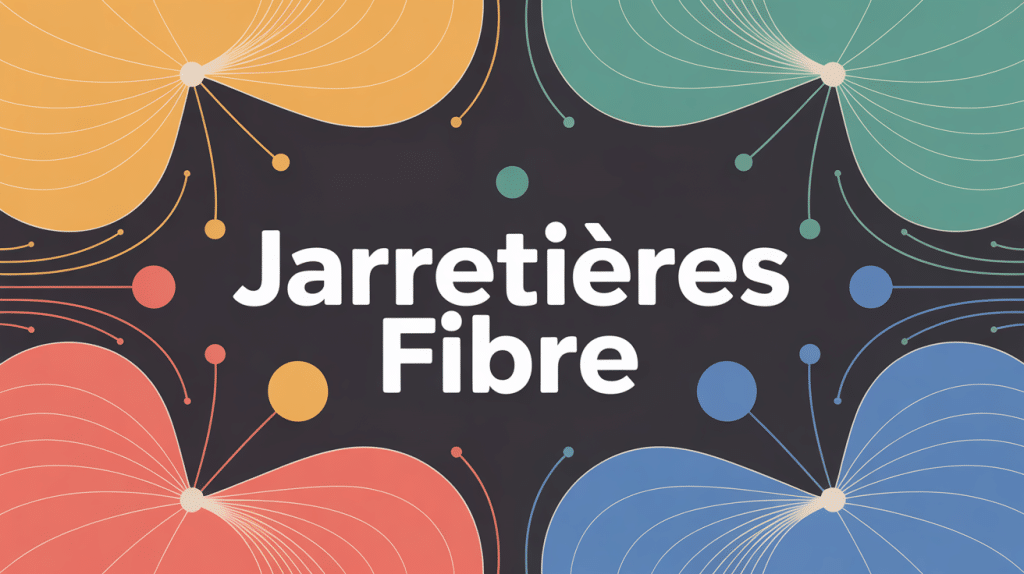 Illustration réseau optique avec jarretières fibre