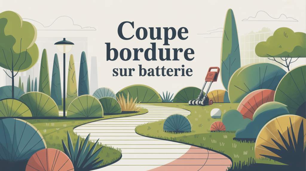 meilleur coupe bordure sur batterie en action jardin contemporain