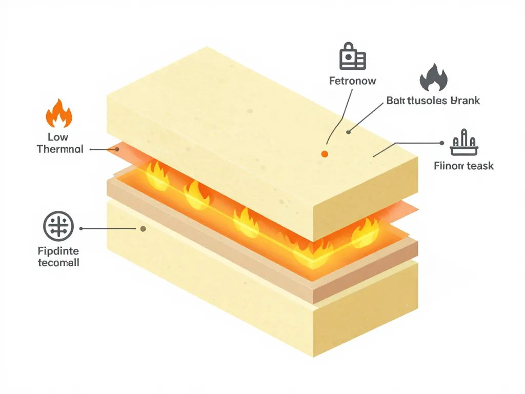 mousse phénolique schéma isolation feu