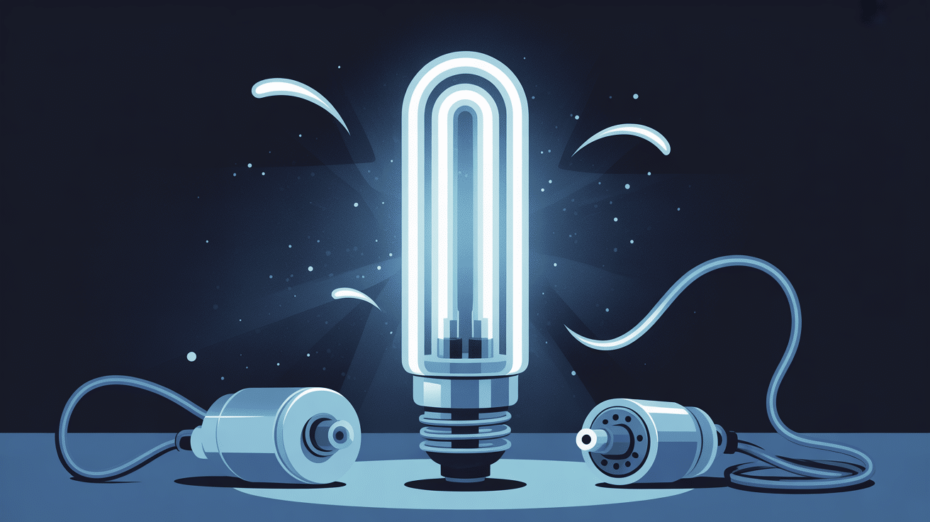 illustration néon qui clignote effet électrique
