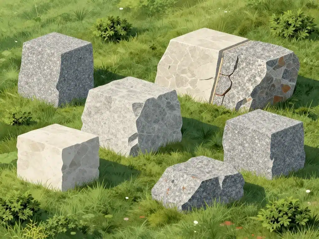 différences pierres enrochement intégration paysage