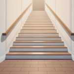 Illustration vectorielle plinthe pour escalier finition impeccable