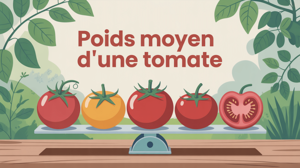 Illustration des variétés pour poids tomate sur balance