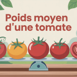 Illustration des variétés pour poids tomate sur balance