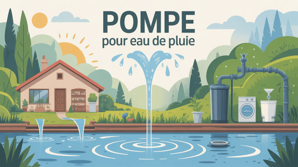 Système pompe pour eau de pluie chez soi