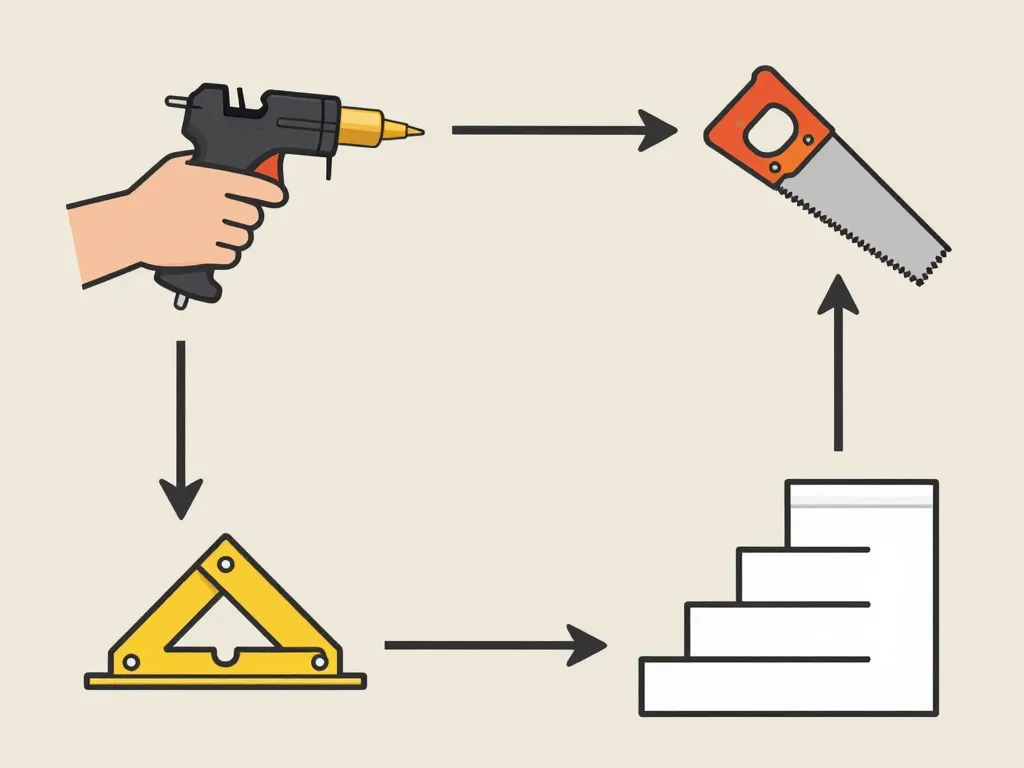 Installation plinthe pour escalier étapes outils