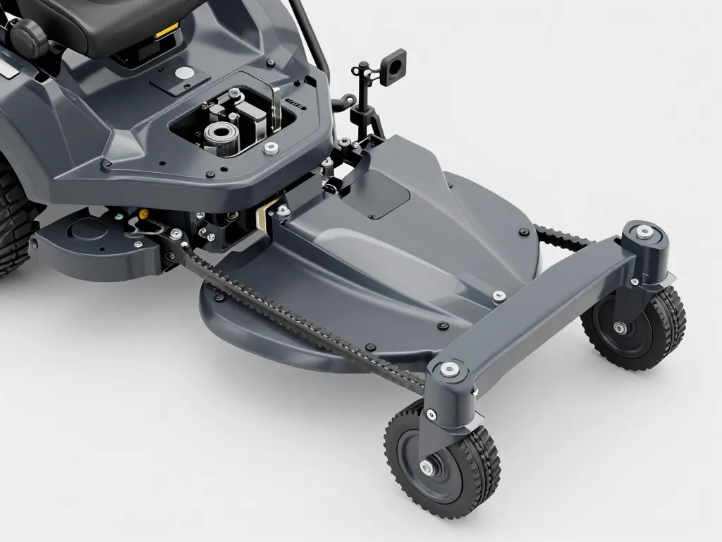 problème enclenchement lame tracteur tondeuse inspection mécanique