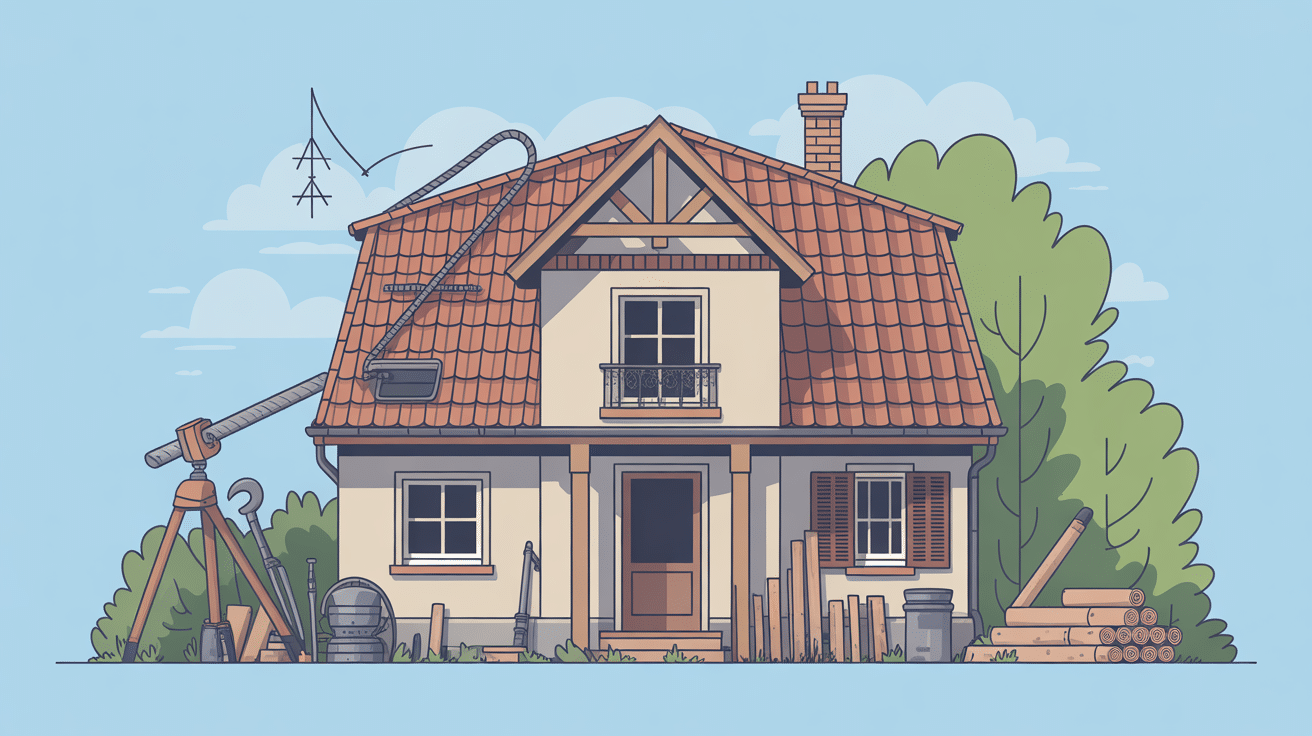 illustration renforcer une charpente rénovation maison ancienne