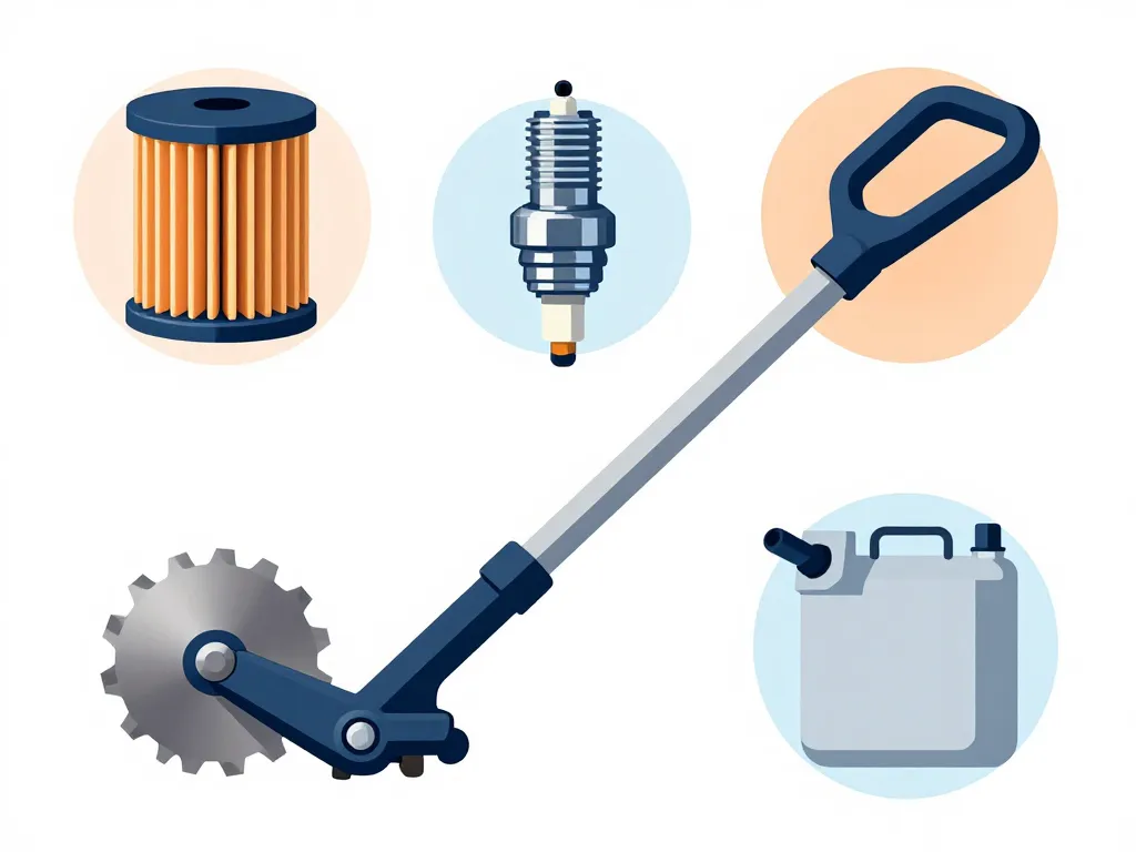 Schéma entretien stihl fs 120 localisation des pièces à contrôler