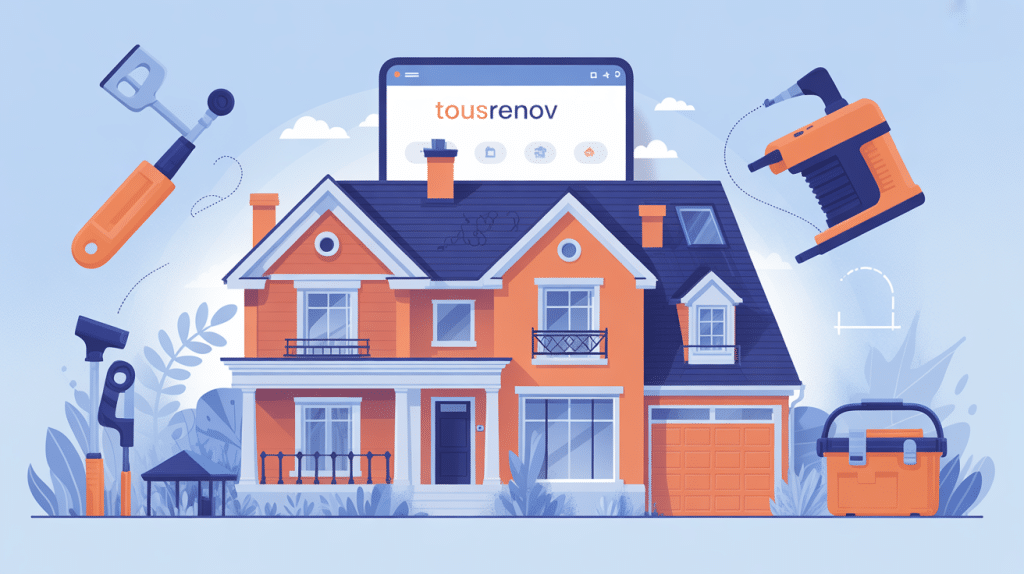 illustration tousrenov plateforme rénovation numérique