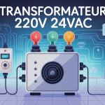 transformateur 220v 24vac alimentant des équipements domestiques
