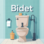 Bidet comment utiliser illustration moderne salle de bain