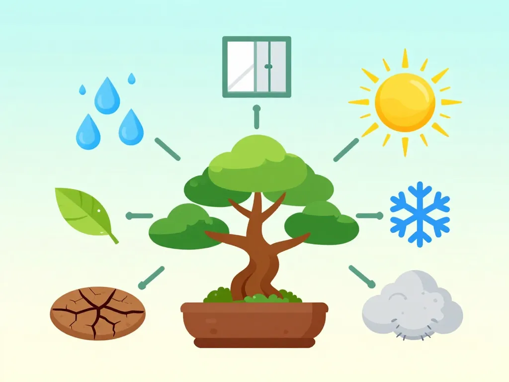 diagramme causes bonsai perd ses feuilles