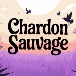 chardon sauvage en nature avec pollinisateurs et oiseaux