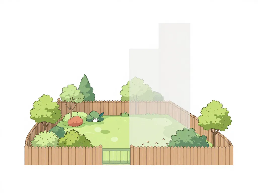 schéma clôture privative en limite de propriété hauteur et distances légales