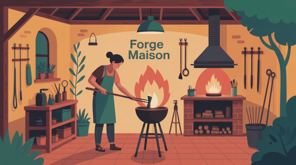 comment-faire-premiere-forge atelier domestique illustration