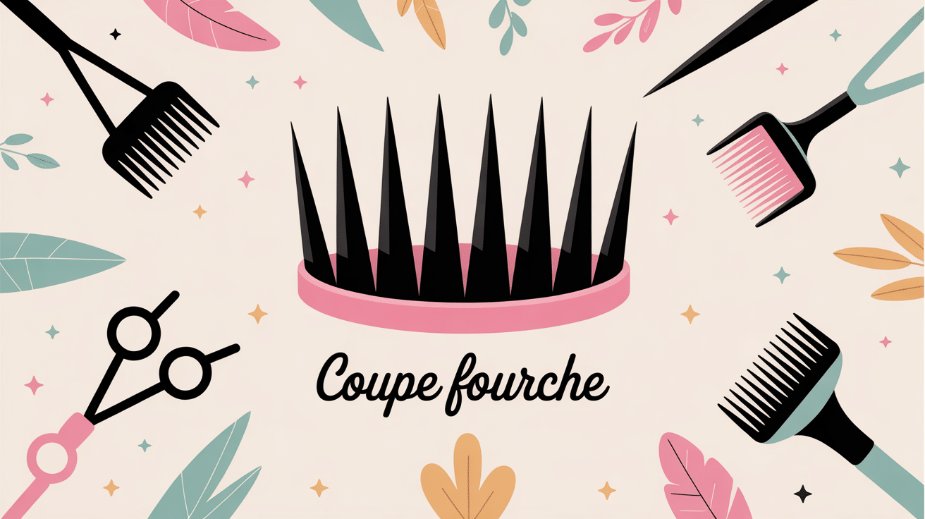 Illustration coupe fourche avis entretien pointes cheveux