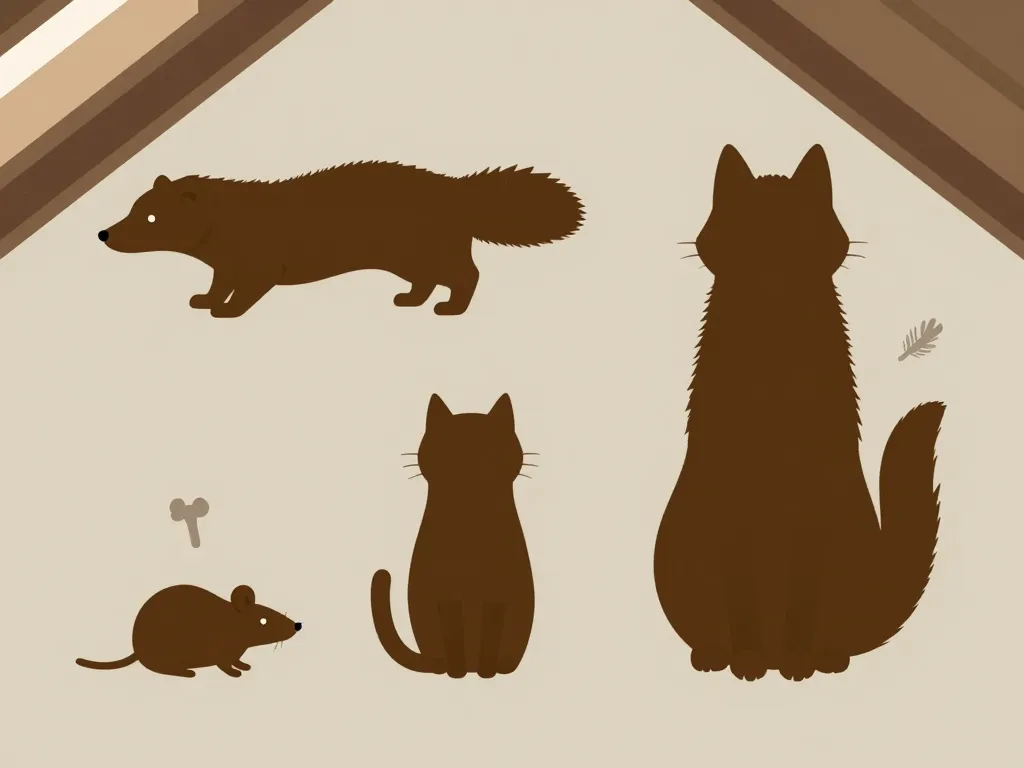 Crottes de fouine comparées à rat chat renard