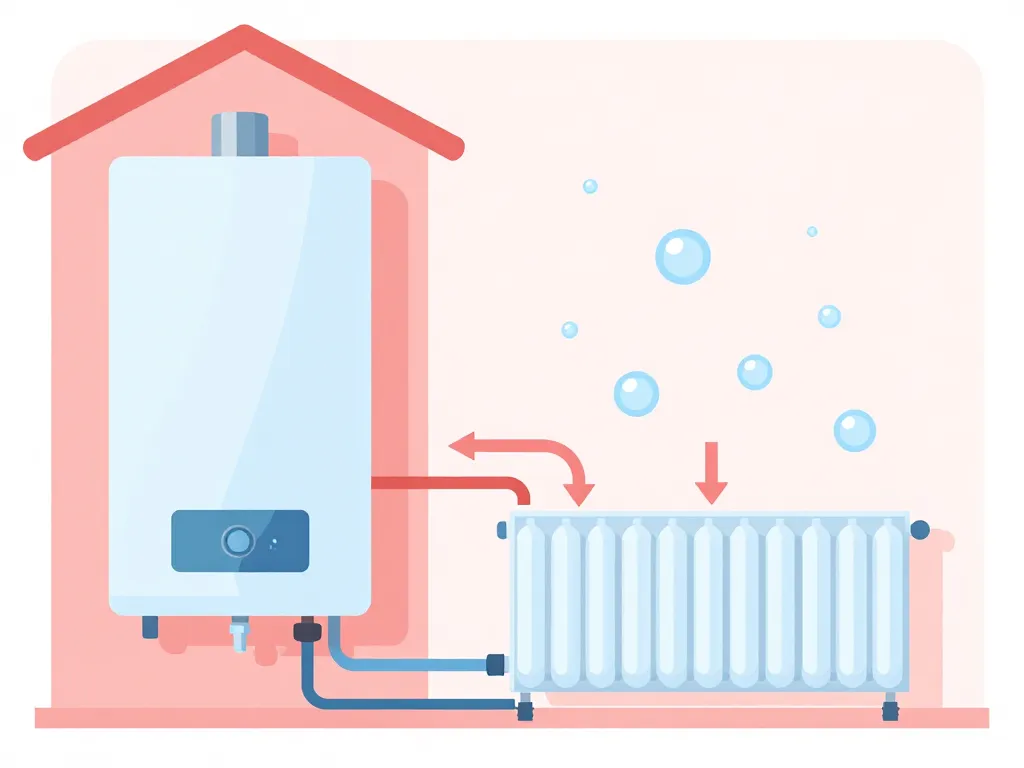 Schéma circuit plomberie expliquant dans quel ordre purger les radiateurs