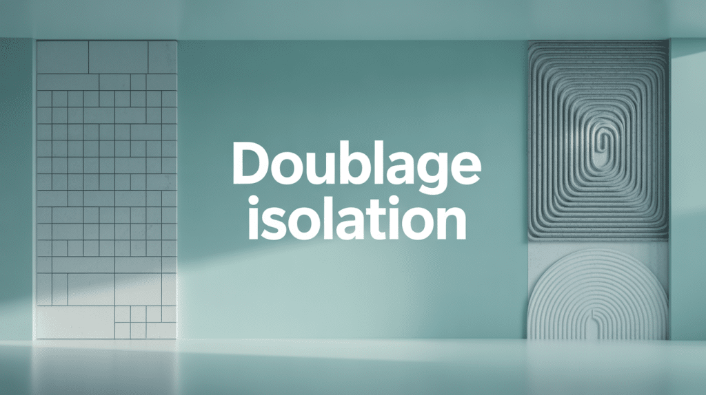 illustration globale doublage isolation mur intérieur maison moderne
