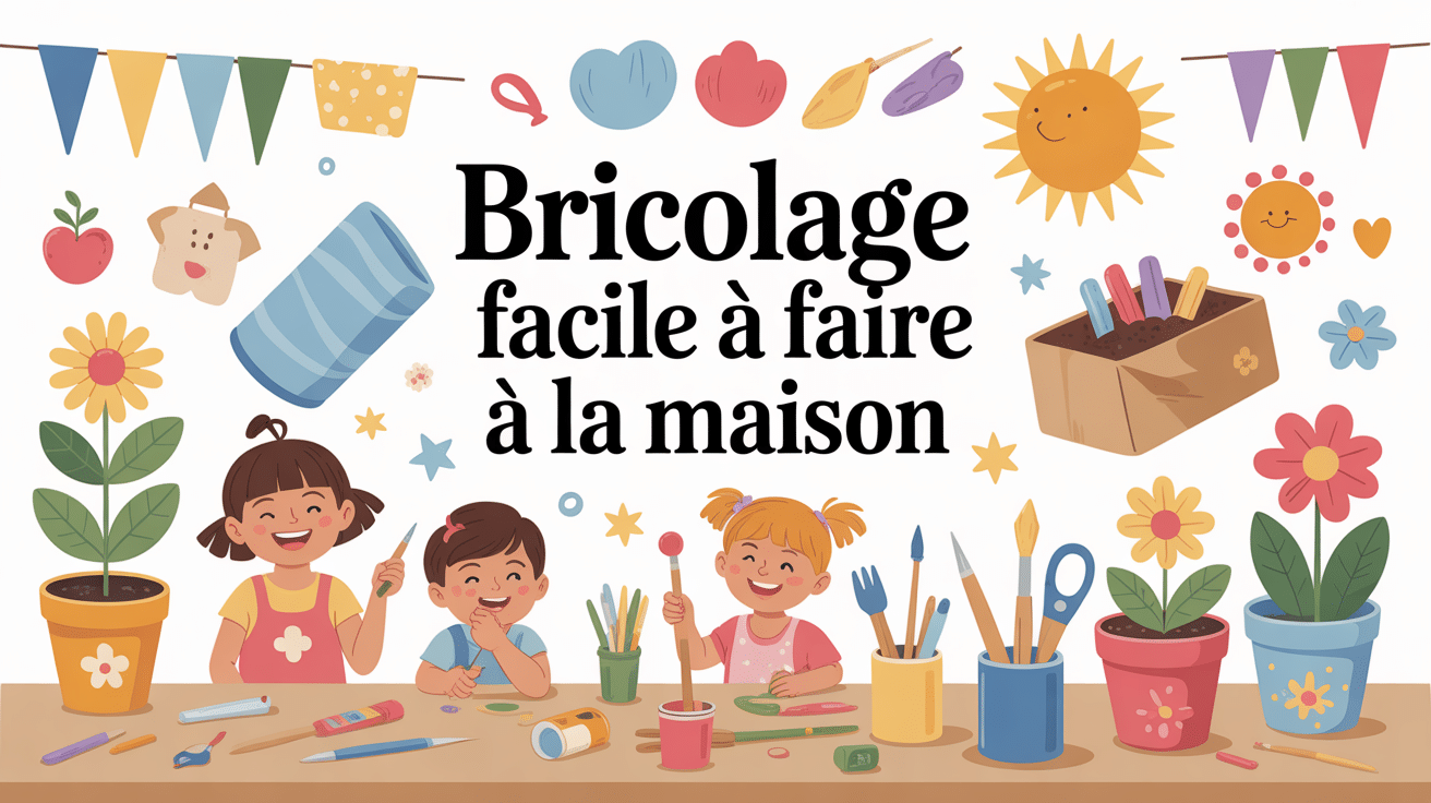 Idée de bricolage facile à faire à la maison avec famille et fournitures