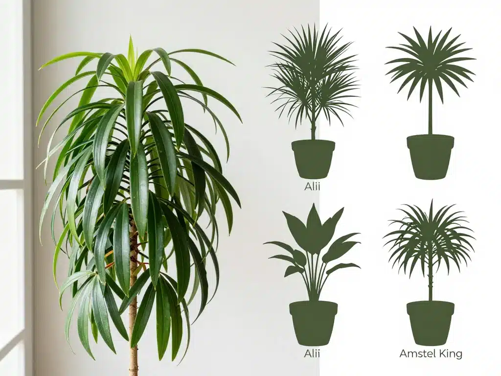 Illustration ficus maclellandii et variétés alii amstel king