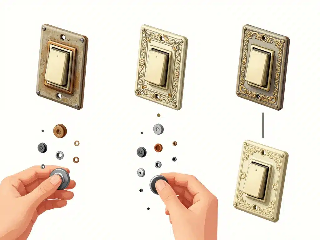 interrupteur ancien modele restauration ou remplacement moderne