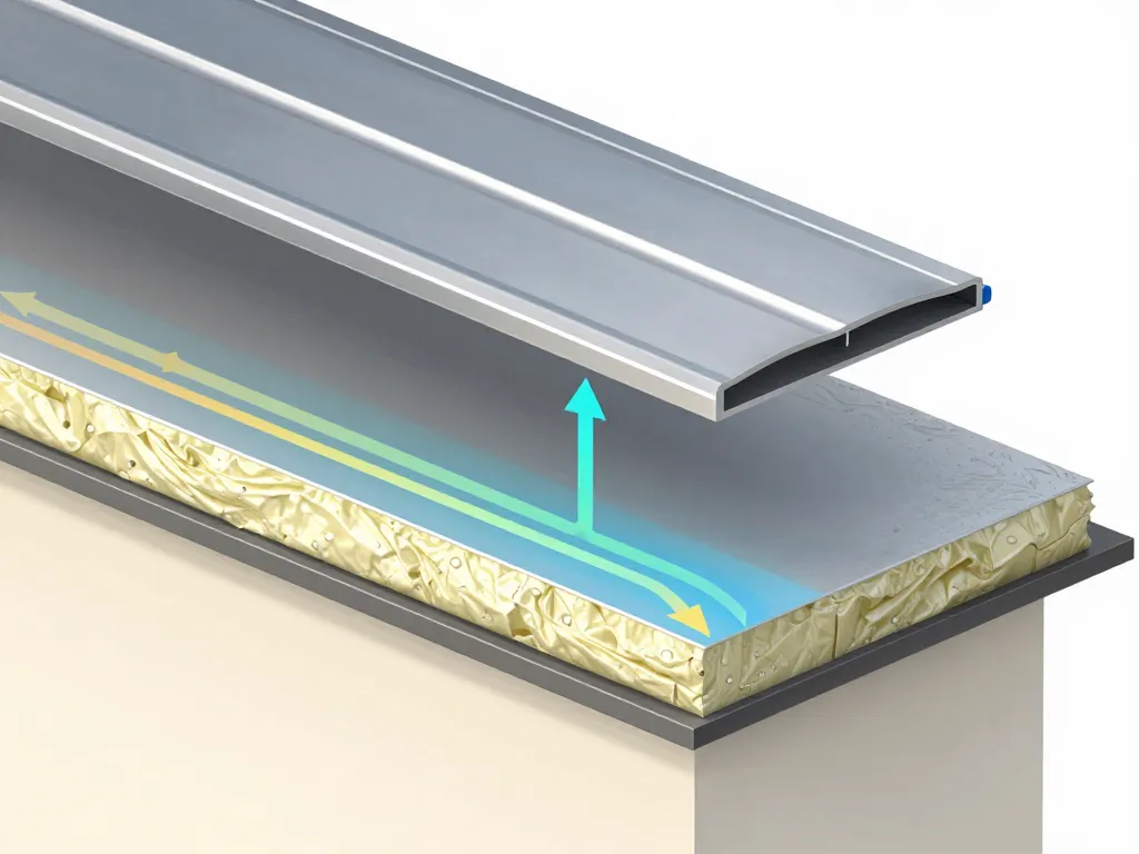 schéma condensation isolation bac acier