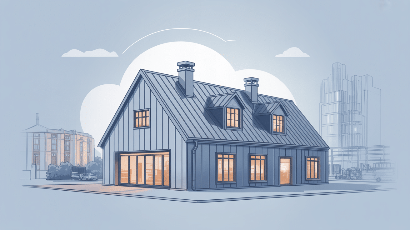 illustration isolation bac acier toiture