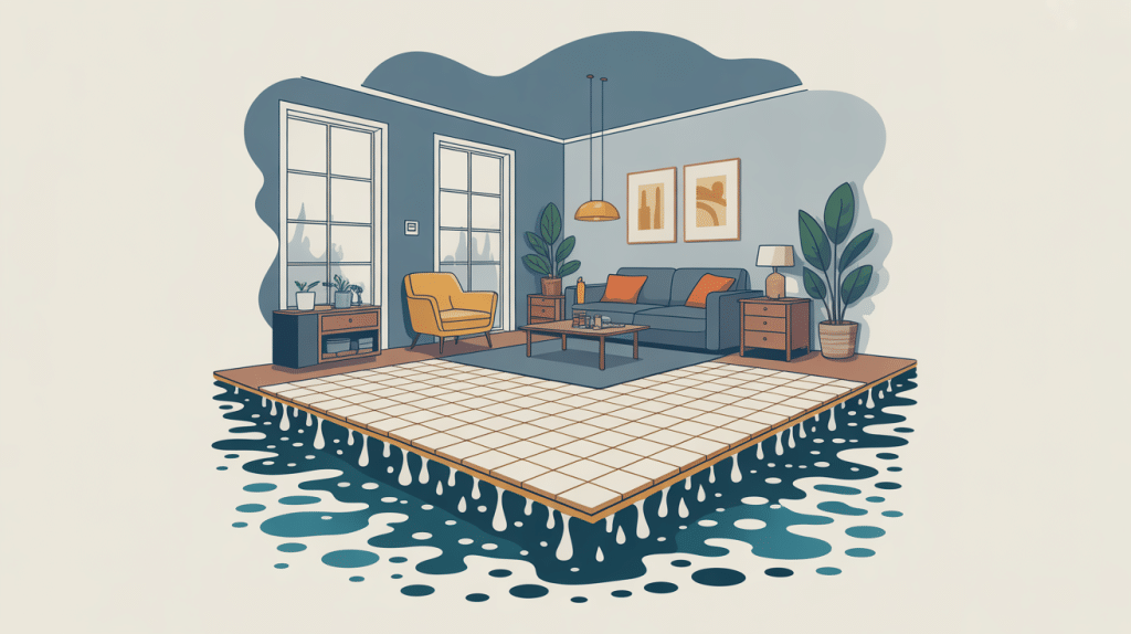 isoler un sol humide illustration intérieure maison