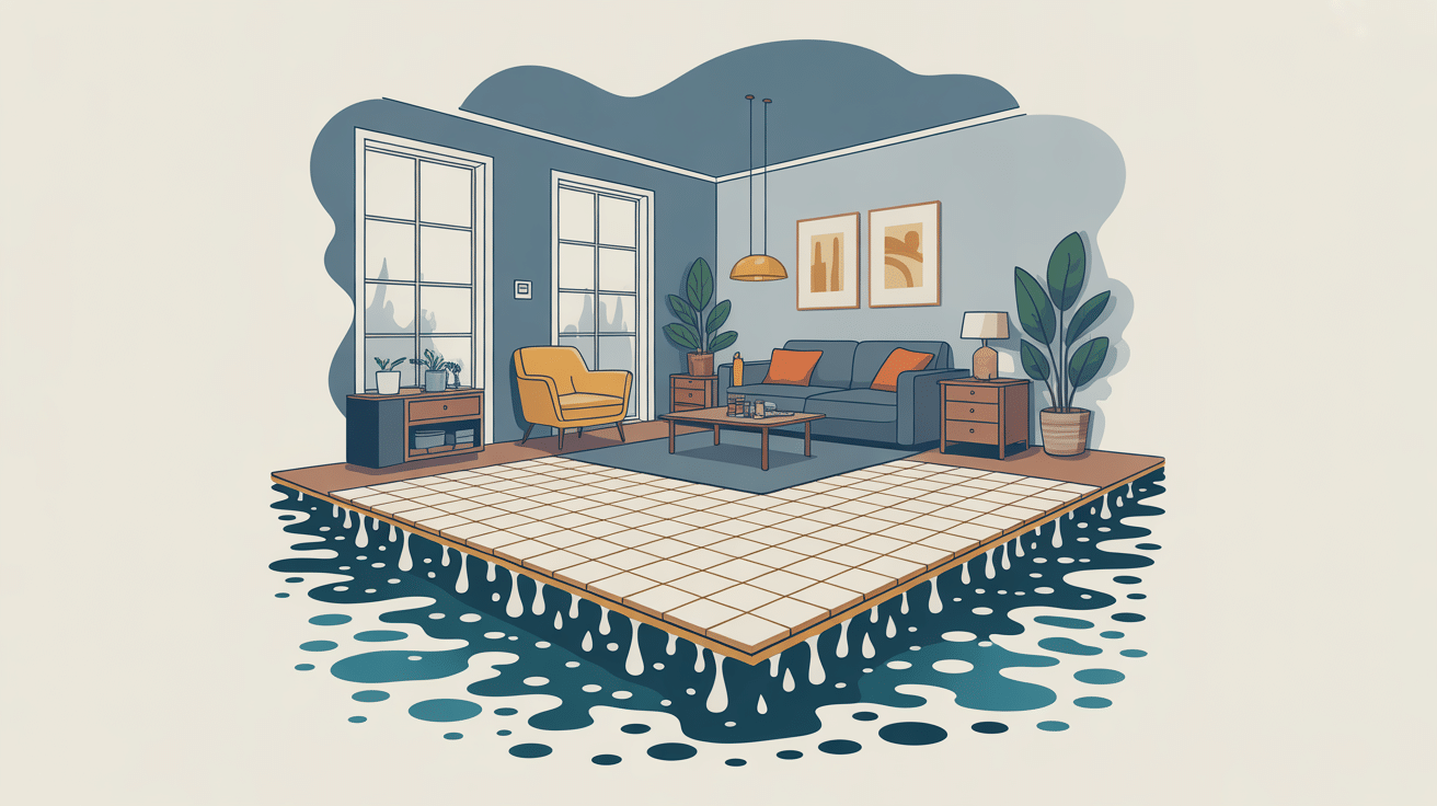 isoler un sol humide illustration intérieure maison