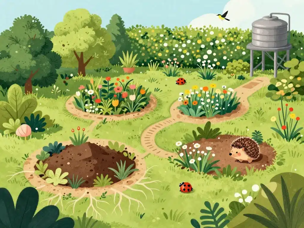 Jardin plus écologique avec biodiversité et bonnes pratiques