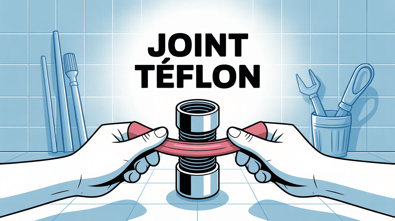 joint teflon combien de tours illustration mains enroulant ruban