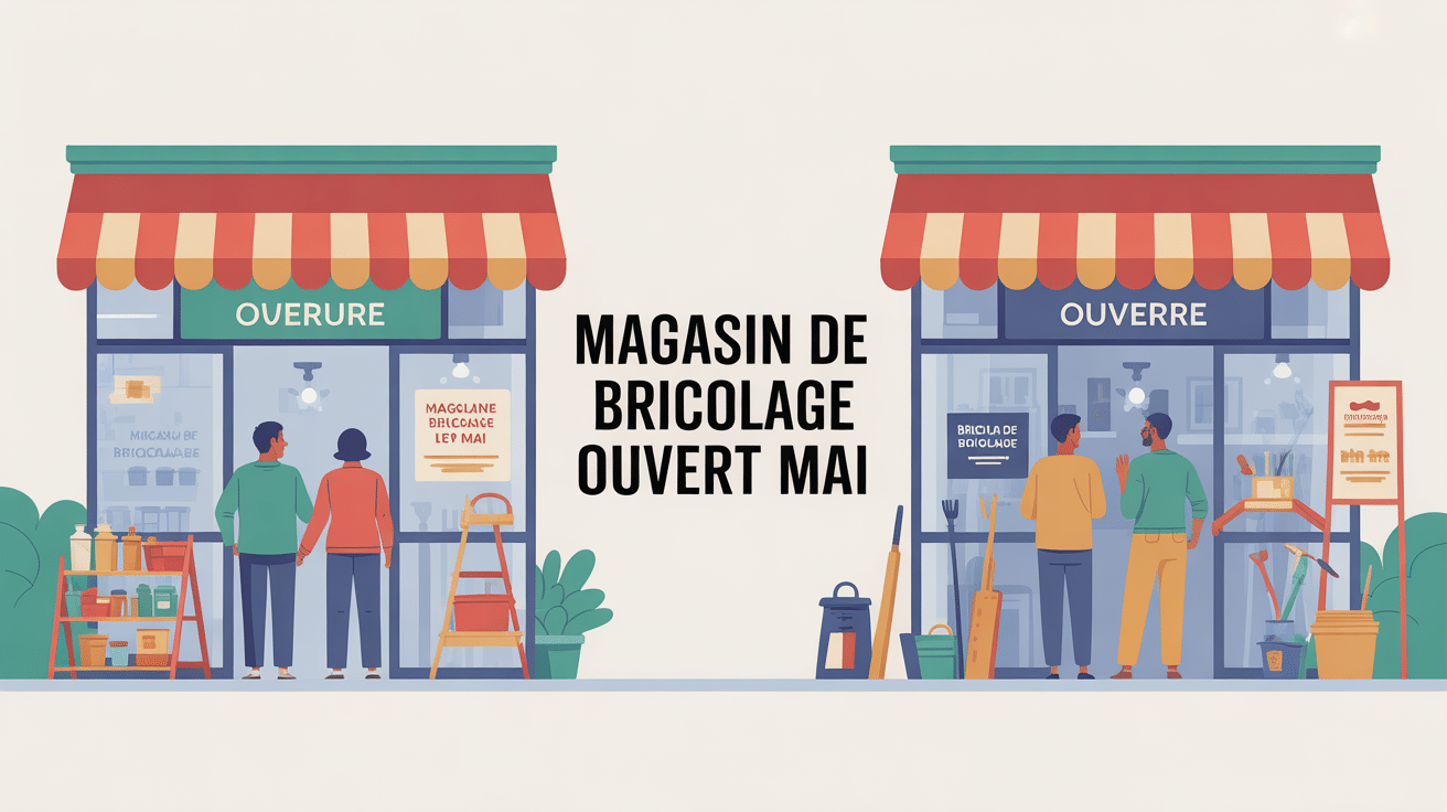 magasin bricolage ouvert 1er mai France